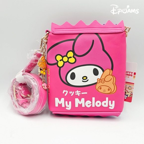 Sanrio Hello Kitty and Friends My Melody & Kuromi Chip Bag Figural Crossbody Bag - Picture 3 of 4